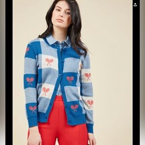 🎾PepaLoves Plot Your Court Cardigan in Blue in XS